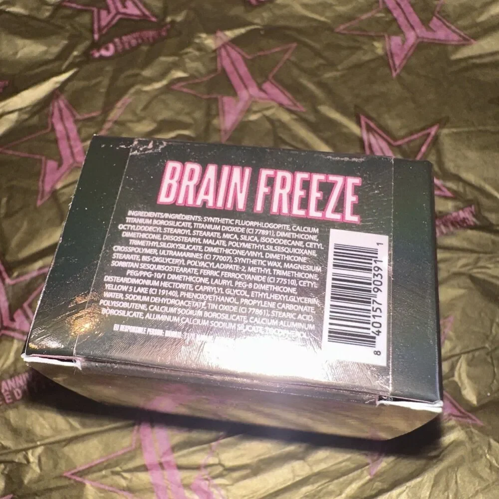 NEW NIB Jeffree Star Cosmetics Eye Gloss Powder Brain Freeze 0.16 oz.